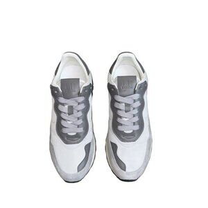 Dunhill Lace-Up Casual Sneakers White/Grey